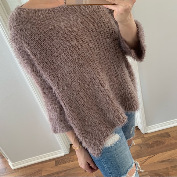 RESERVED 🔒Pastel Plum Super Soft Fuzzy Sweater - Picture 3 of 5